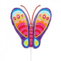 papillon coloré 34 cm non gonflé (air sur tige)