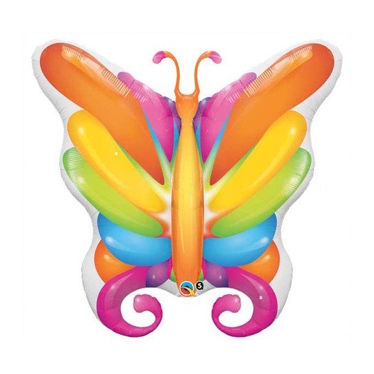 Un ballon papillon gonflable a l'helium ou a l'air pour un anniversaire fée