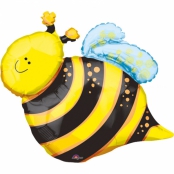 ballon mini abeille smile 40 cm non gonflé (air sur tige)