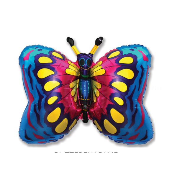 papillon 40 cm non gonflé air sur tige