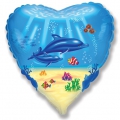 coeur dauphins diamètre 45 cm