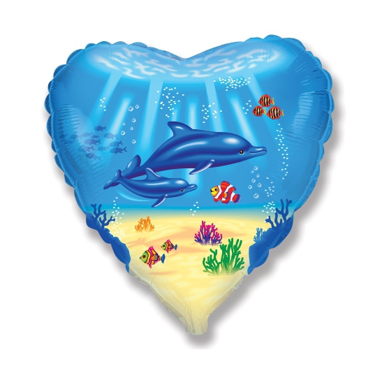 coeur dauphins diamètre 45 cm