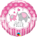 C'est une fille elephant ballon foil 45 cm