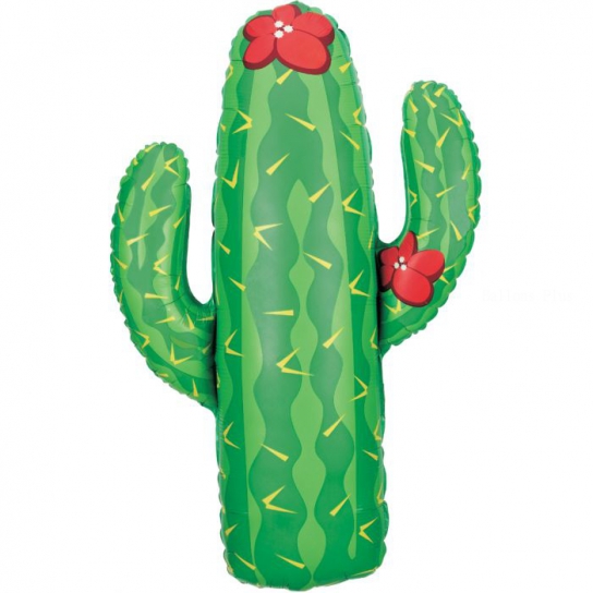 cactus ballon mylar 104 cm à plat
