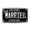 just married plaque ballon mylar