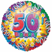 50 anniversaire Ballon métal 45 cm
