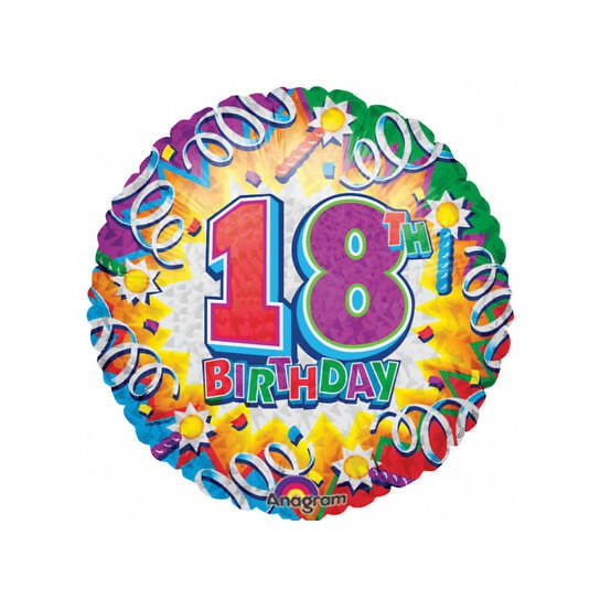 18 ballon birthday explosion mylar 45 cm