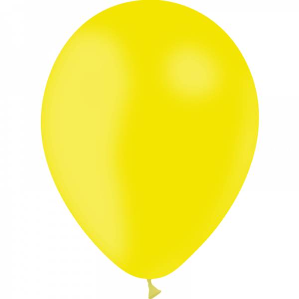 100 ballons jaune citron standard 28 cm