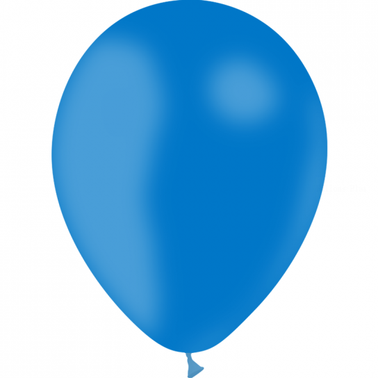 100 ballons bleu roi standard 28 cm