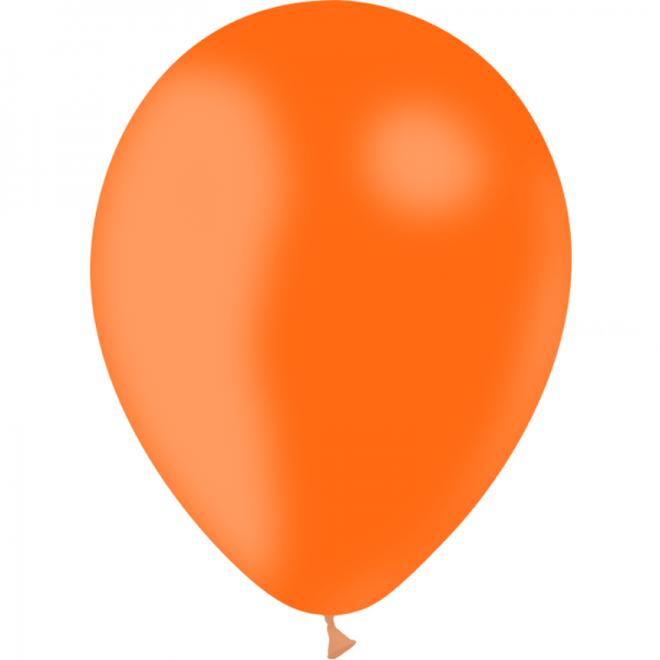 100 ballons orange standard 28 cm