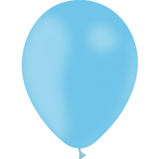 100 ballons Bleu Ciel standard 30cm