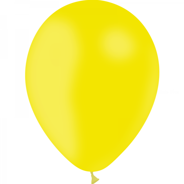 100 ballons jaune citron opaque 30cm