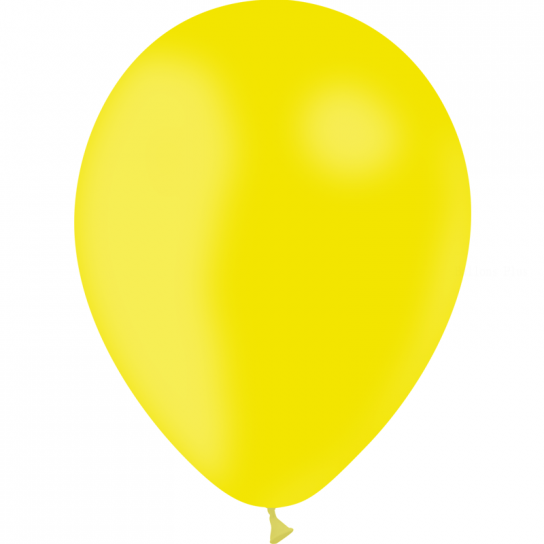 100 ballons jaune citron standard 30cm