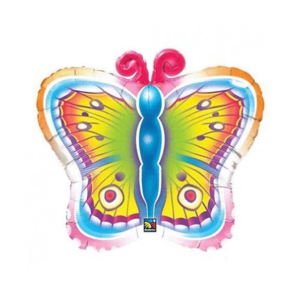 Papillons ballon mylar 66 cm