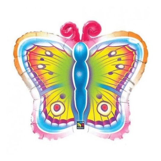 Papillons ballon mylar 66 cm