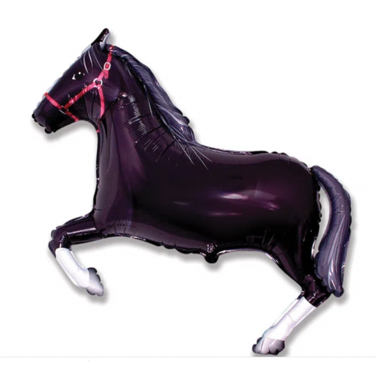 cheval noir mylar 70 cm