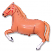 cheval marron clair mylar 70 cm