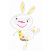 funny lapin ballon mylar 102*58 cm