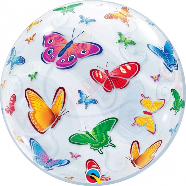 deco bubble papillons 56cm