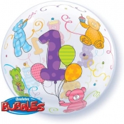 bubble ballon 1 Teddy 56cm