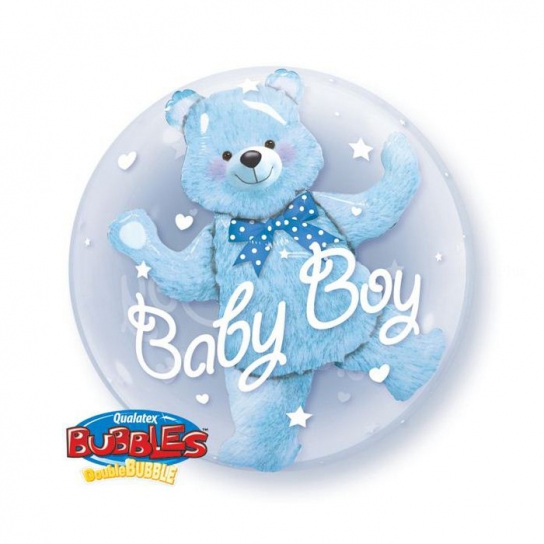 ours 3d bubble ballon baby boy 60.96cm