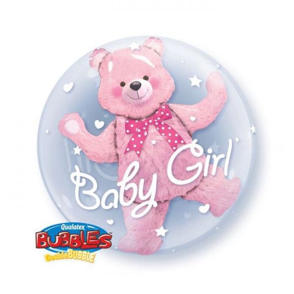 ours 3d bubble ballon baby girl 60.96cm