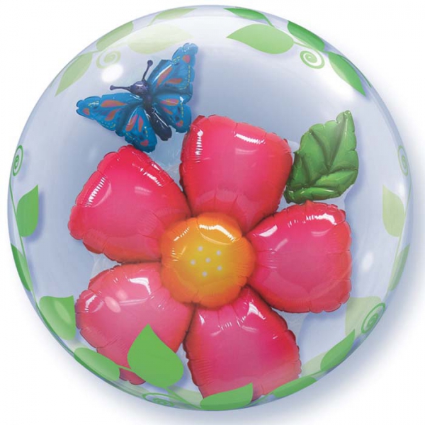 fleur 3d bubble ballon 61cm