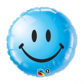 Smile bleu qualatex 45 cm à plat