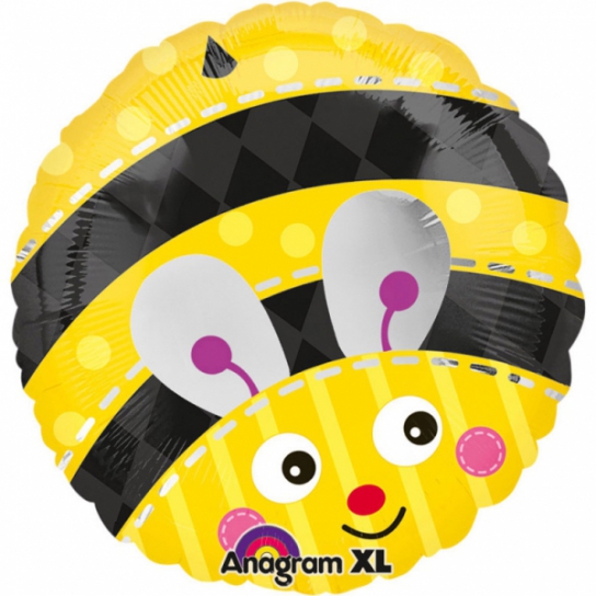 abeille smile ballon mylar 45 cm