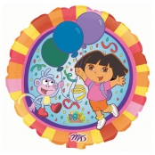 Dora et Babouche ballon mylar rond 45 cm