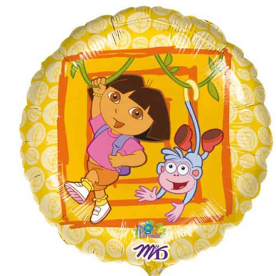 Dora et Babouche ballon mylar rond 45 cm