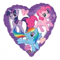 Petit Poney ballon coeur 81 cm