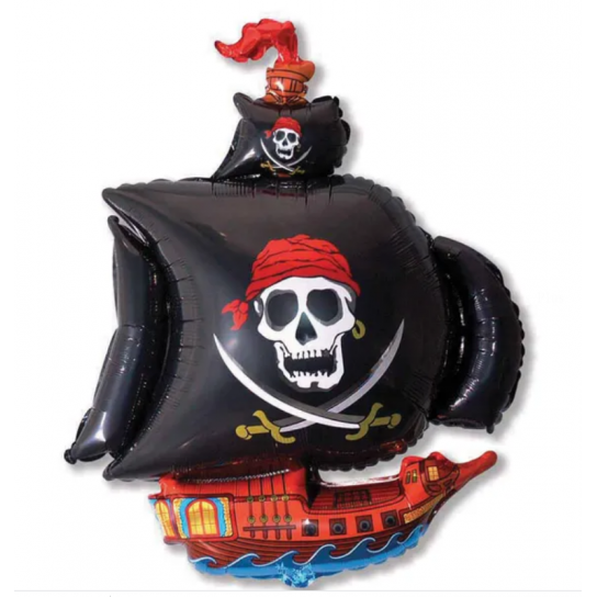 bateau pirate ballon mylar 63 *71cm non gonflé bateau pirate ballon mylar 63 *71cm non gonflé
