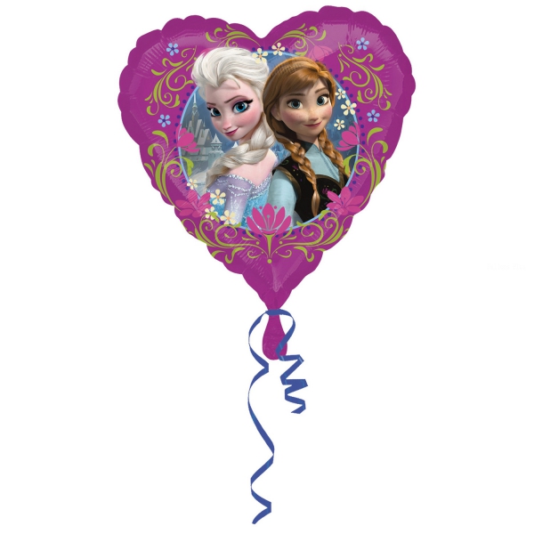 Reine des neige coeur ballon 45cm