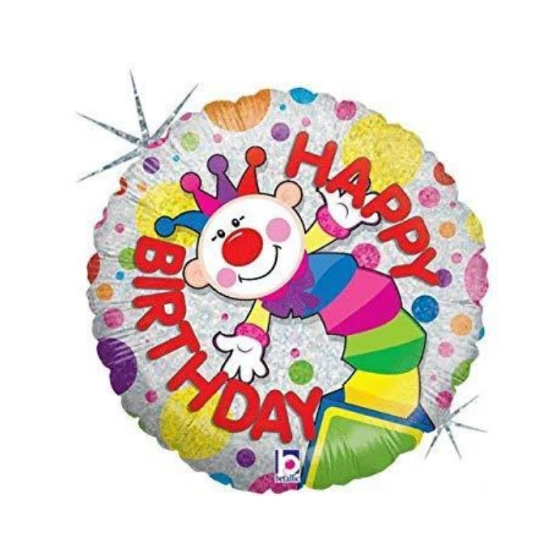 Ballon alu Happy Birthday chiffre 60 noir or argent-holographique