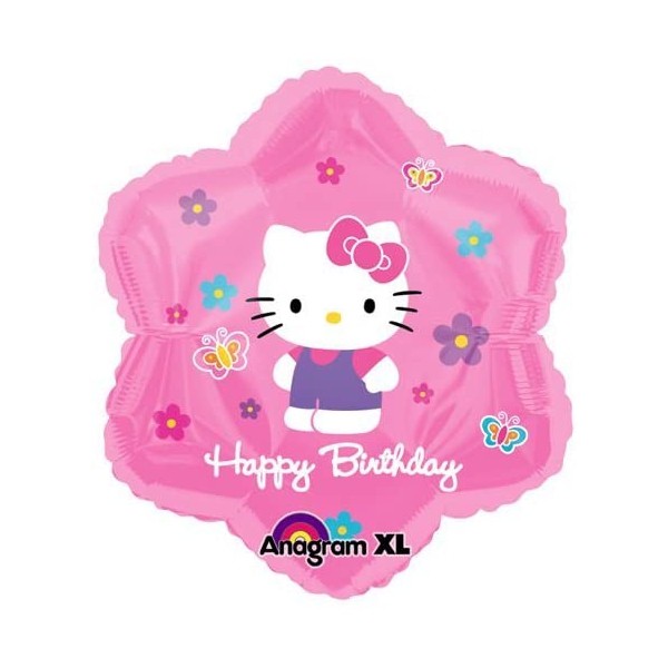 ° Hello Kitty ballon Happy Birthday 45 cm