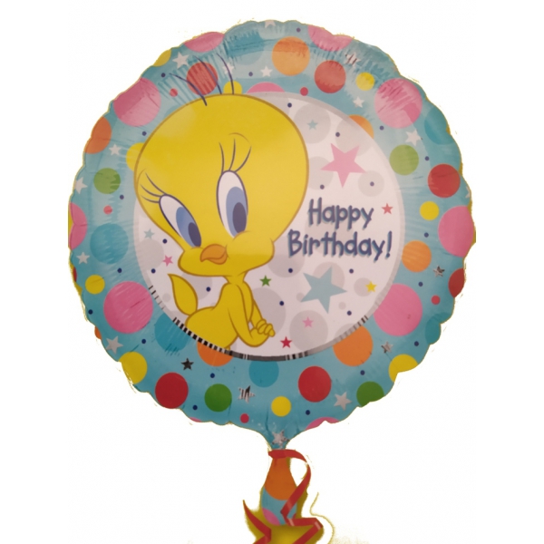 ° titi happy birthday 45 cm de diamètre mylar rond