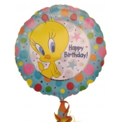 ° titi happy birthday 45 cm de diamètre mylar rond