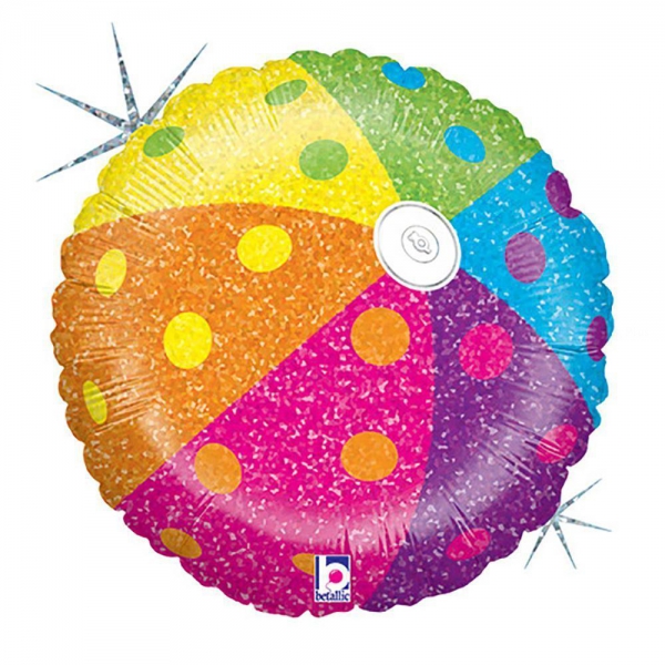 Ballon plage holographique 45 cm