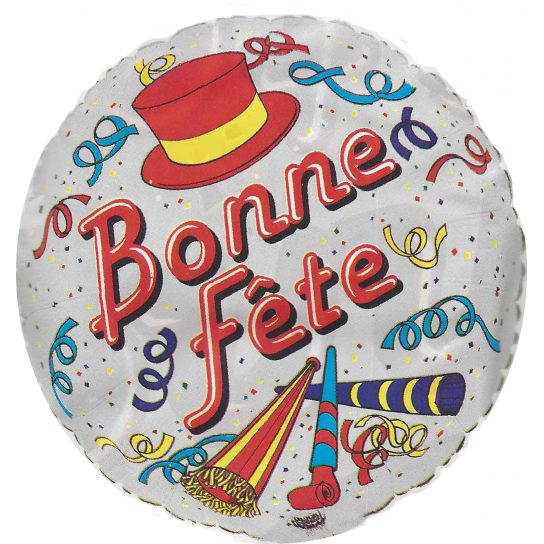 Bonne Fête Ballon métal 45 cm