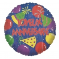 joyeux anniversaire ballon mylar 45 cm