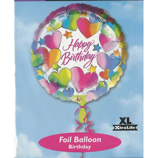 ° Happy birthday Ballon métal 45 cm