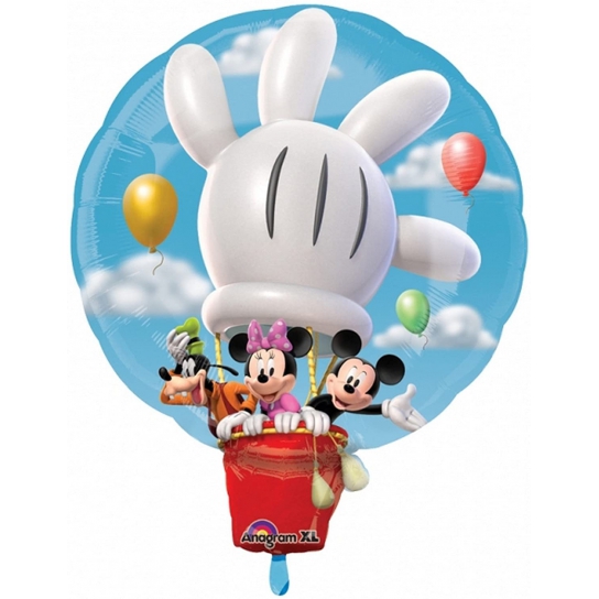 ° Montgolfière Mickey et ses amis ballon métal 94 cm x 76 cm