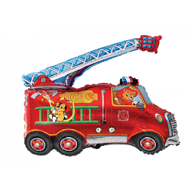 Camion pompier en mylar 78 *78cm