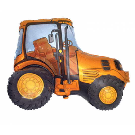 Tracteur Jaune forme 73*95cm