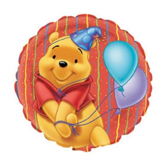 Winnie portrait ballon mylar 45 cm