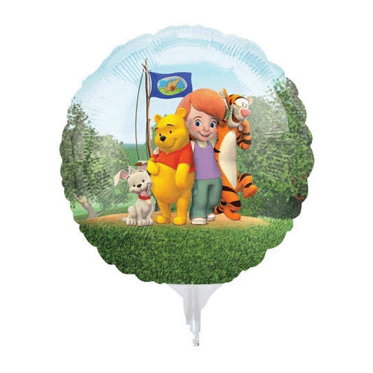 3 Winnie mini mylar vendu non gonflé pour air sur tige