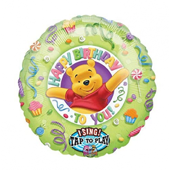 Winnie Happy birthday 71cm vendu non gonflé