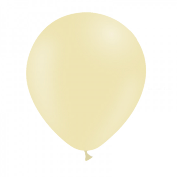 25 ballons jaune pastel mate 13 cm