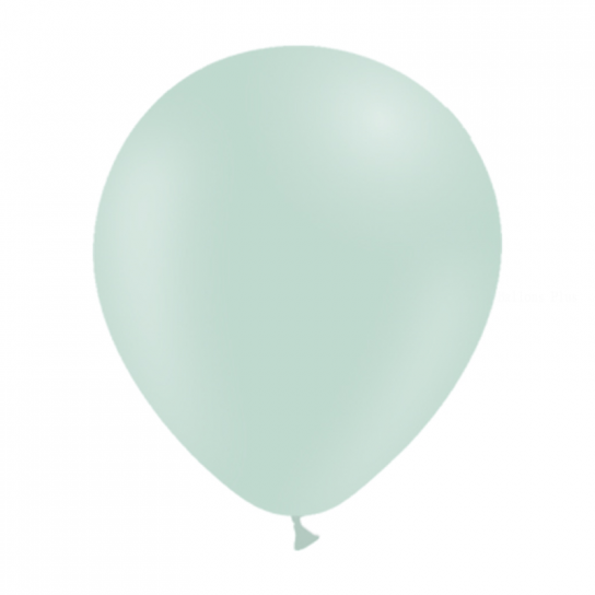 25 ballons vert menthe pastel mate 13 cm